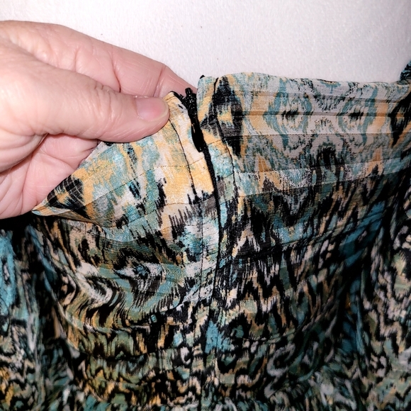 Miss Me Womens Print Ruffle Dress, Size Medium, Neck tied straps - Picture 8 of 10